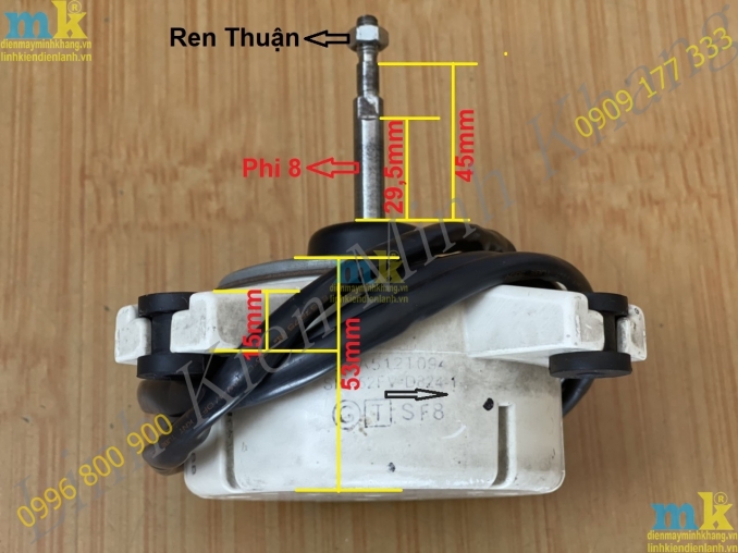 ( SP643 ) Quạt DC 5 Dây Dàn Nóng Điều Hòa Mitsubishi Heavy